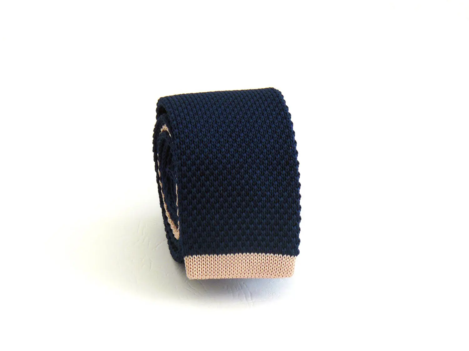 Cravate tricot bleue – Arte Del Fai
