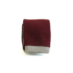 Cravate tricot bordeaux – Arte Del Fai