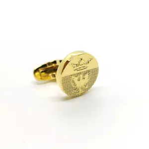 Boutons de manchette Gentry dorés – Arte Del Fai